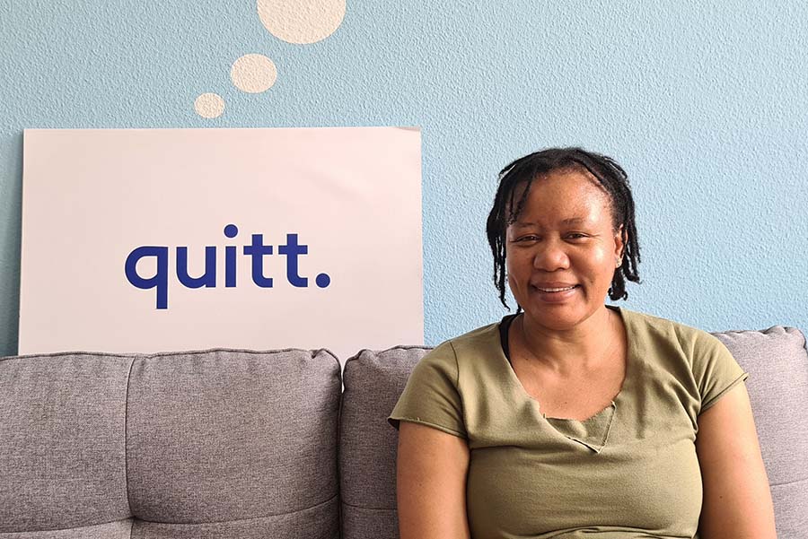 Portrait of cleaner Karen Joy Schneuwyl: “quitt is a fair solution for me”.